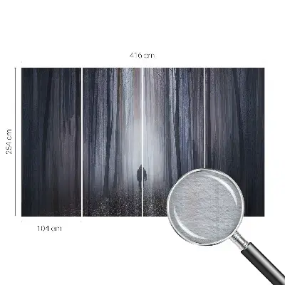 Hoogwaardig fotobehang met het motief 'Bosstilte'