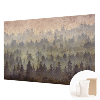 Groot fotobehang Bosmist