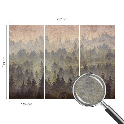 Groot fotobehang Bosmist