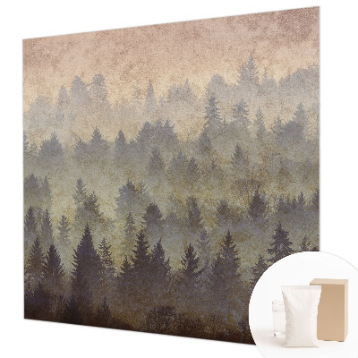 Groot fotobehang Bosmist