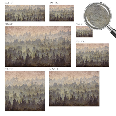 Groot fotobehang Bosmist