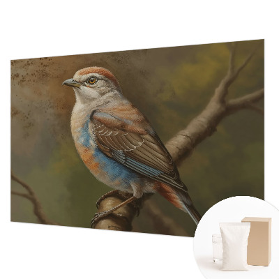 Uniek fotobehang met een vogelportret als motief