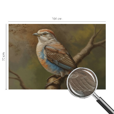 Uniek fotobehang met een vogelportret als motief