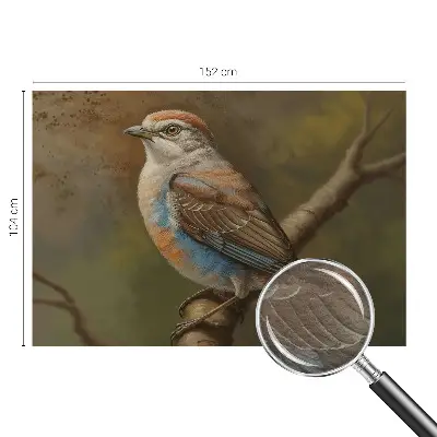 Uniek fotobehang met een vogelportret als motief