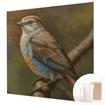 Uniek fotobehang met een vogelportret als motief