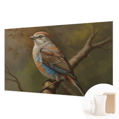 Uniek fotobehang met een vogelportret als motief