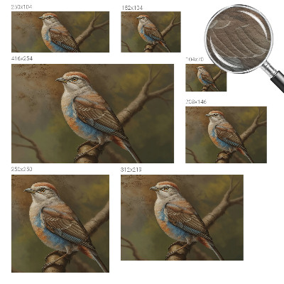 Uniek fotobehang Vogelportret