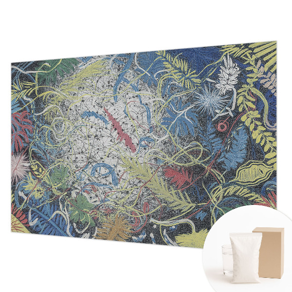 Fotobehang vlies met een patroon van plantenwervels