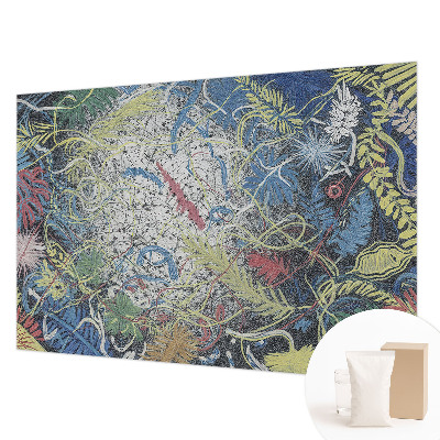 Fotobehang vlies met een patroon van plantenwervels
