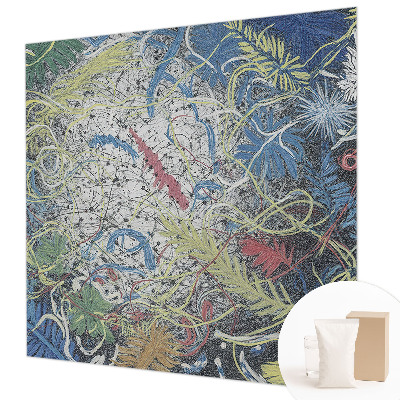 Fotobehang vlies met een patroon van plantenwervels