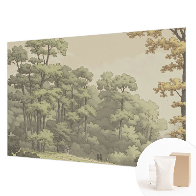 Vlies fotobehang op maat met het motief 'Idylle in het bos'