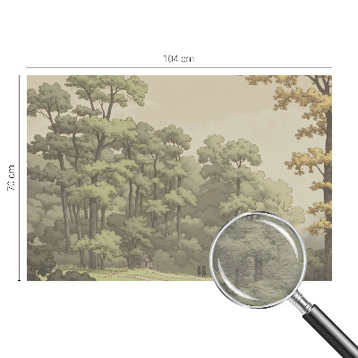 Vlies fotobehang op maat met het motief 'Idylle in het bos'