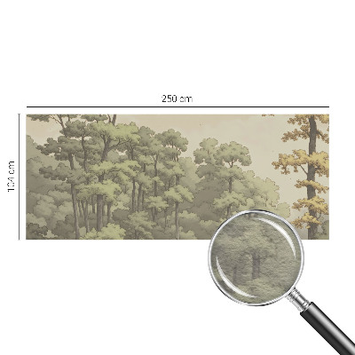 Vlies fotobehang op maat Idylle in het bos