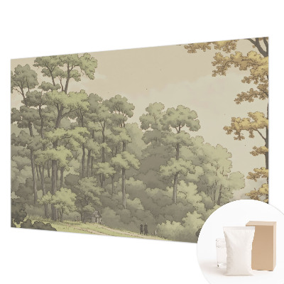 Vlies fotobehang op maat Idylle in het bos