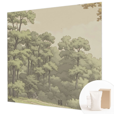 Vlies fotobehang op maat Idylle in het bos