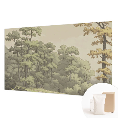 Vlies fotobehang op maat met het motief 'Idylle in het bos'
