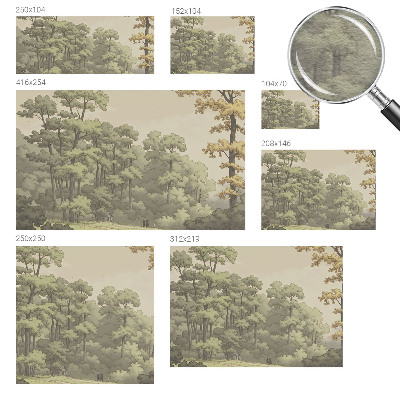 Vlies fotobehang op maat Idylle in het bos