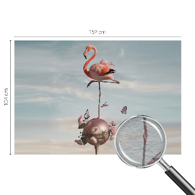 Fotobehang Elegante flamingo