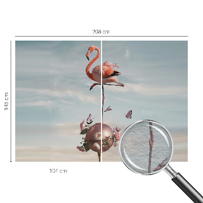 Fotobehang Elegante flamingo