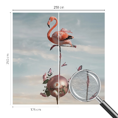 Fotobehang Elegante flamingo
