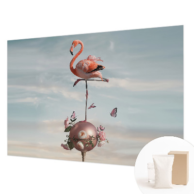Fotobehang Elegante flamingo