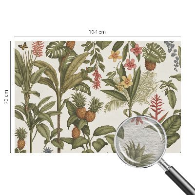 Behang met print met een exotische natuurrijke print