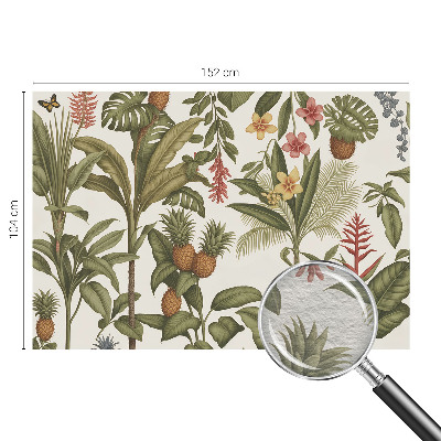 Behang met print met een exotische natuurrijke print