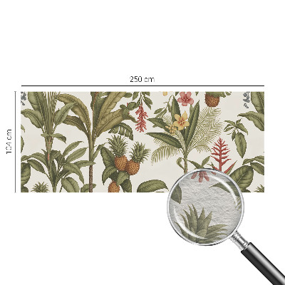 Behang met print met een exotische natuurrijke print