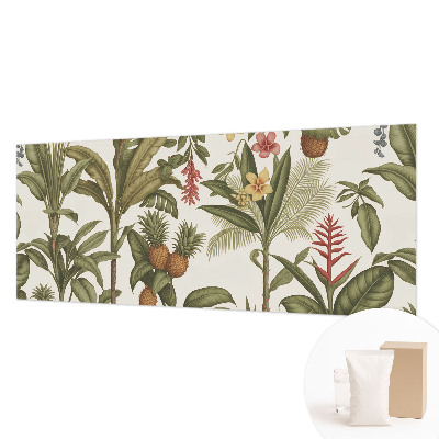 Behang met print met een exotische natuurrijke print