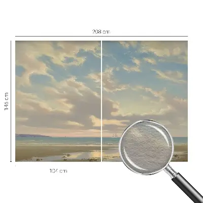 Fotobehang op maat met een rustig kustlandschap