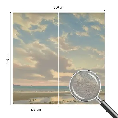 Fotobehang op maat met een rustig kustlandschap