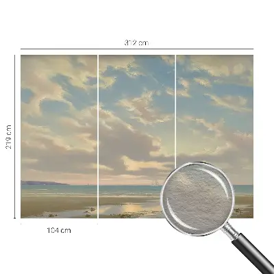 Fotobehang op maat met een rustig kustlandschap