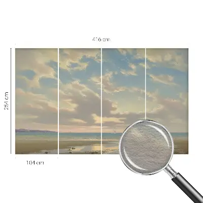Fotobehang op maat met een rustig kustlandschap