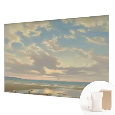 Fotobehang op maat met een rustig kustlandschap