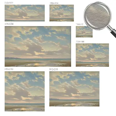 Fotobehang op maat met een rustig kustlandschap