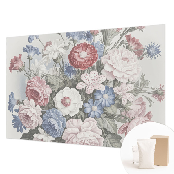 Fotobehang naadloos met een kleurrijk boeket