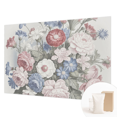 Fotobehang naadloos met een kleurrijk boeket