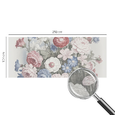 Fotobehang naadloos met een kleurrijk boeket