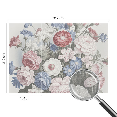 Fotobehang naadloos Kleurrijk boeket