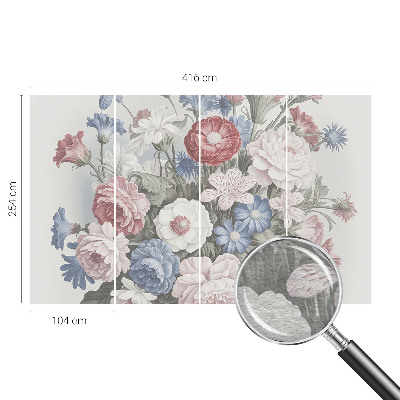 Fotobehang naadloos Kleurrijk boeket