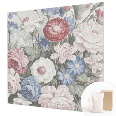 Fotobehang naadloos met een kleurrijk boeket