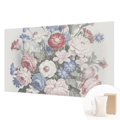 Fotobehang naadloos met een kleurrijk boeket