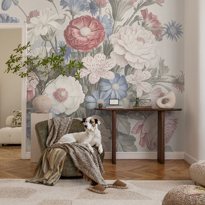 Fotobehang naadloos Kleurrijk boeket