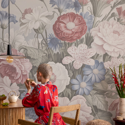 Fotobehang naadloos Kleurrijk boeket