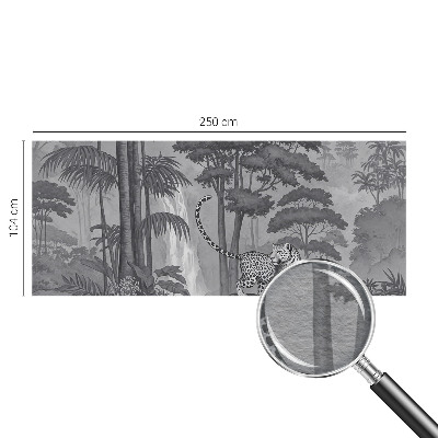 Naadloos fotobehang met een tropische jungleprint
