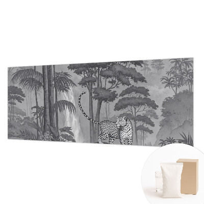 Naadloos fotobehang met een tropische jungleprint