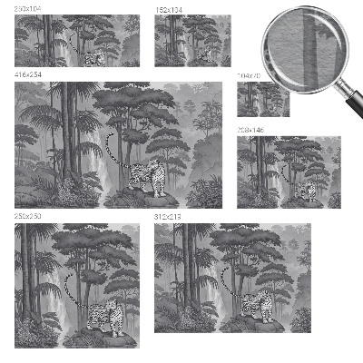 Naadloos fotobehang Tropische jungle