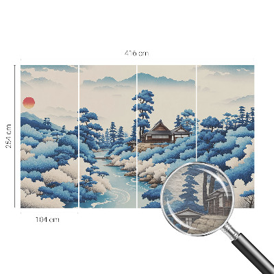 Fotobehang slaapkamer Vredige natuur