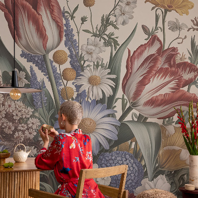 Fotobehang voor slaapkamer Bloemenboeket