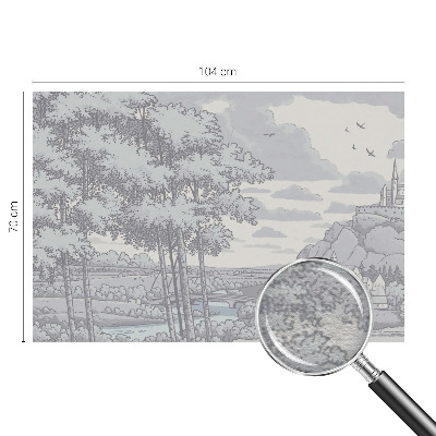 Fotobehang voor de woonkamer Sprookjesachtig landschap